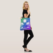 Tropische Zomer (groen-blauw-paarse gradiënt) Tote Bag (Op model)