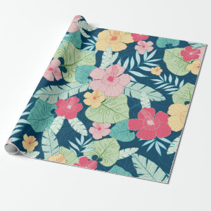  tropische zomer hawaïaans naadloos patroon cadeaupapier