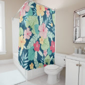  tropische zomer hawaïaans naadloos patroon douchegordijn (In situ)