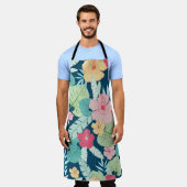 tropische zomer hawaïaans naadloos patroon schort (Gedragen)