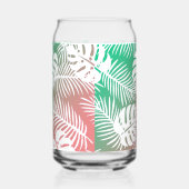 Tropische zomer, herfstblad glaspatronen blikvorm glas (Links)