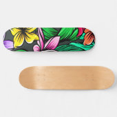 Tropische zomer Hibiscus Pattern Persoonlijk Skateboard (Horizontaal)