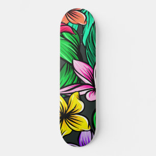 Tropische zomer Hibiscus Pattern Persoonlijk Skateboard