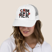 Tropische Zomer Hibiscus Trucker Pet (In situ)