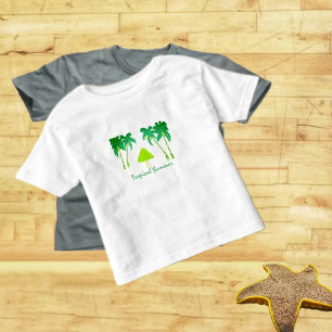 Tropische zomer kinder shirts