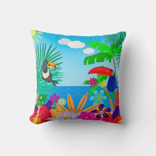 Tropische zomer kussen