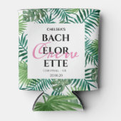 Tropische zomer Leaf Bachelorette Crew Blikjeskoeler (Voorkant)