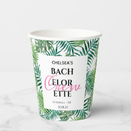 Tropische zomer Leaf Bachelorette Crew Papieren Bekers