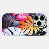 Tropische zomer Monstera bladeren Case-Mate iPhone Case (Achterkant (horizontaal))