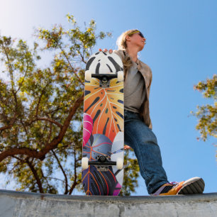 Tropische zomer Monstera bladeren Persoonlijk Skateboard