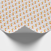 Tropische zomer | Mooie gele bloemblaadjes Design Cadeaupapier (Hoek)