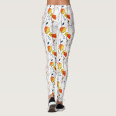 Tropische zomer | Mooie gele bloemblaadjes Design Leggings (Achterkant)