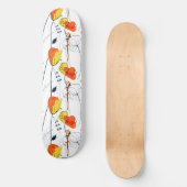 Tropische zomer | Mooie gele bloemblaadjes Design Persoonlijk Skateboard (Voorkant)
