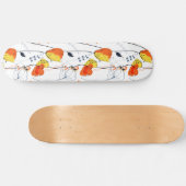 Tropische zomer | Mooie gele bloemblaadjes Design Persoonlijk Skateboard (Horizontaal)