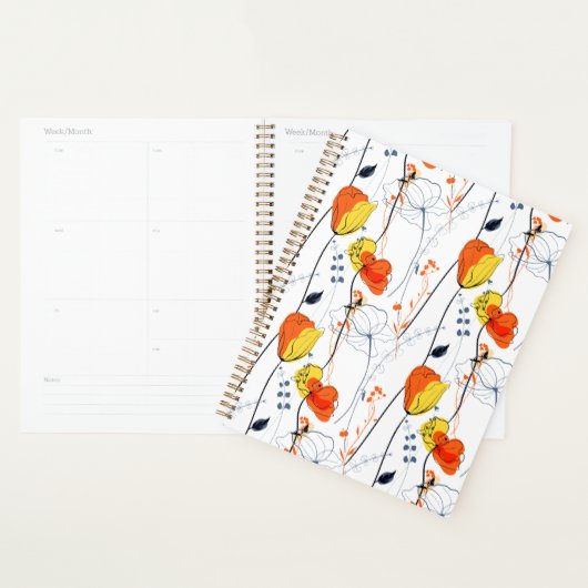 Tropische zomer | Mooie gele bloemblaadjes Design Planner (Display)