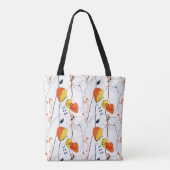 Tropische zomer | Mooie gele bloemblaadjes Design Tote Bag (Achterkant)