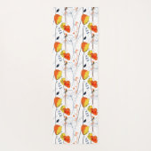 Tropische zomer | Mooie gele bloemblaadjes Design Yogamat (Achterkant)