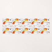 Tropische zomer | Mooie gele bloemblaadjes Design Yogamat (Voorkant (horizontaal))