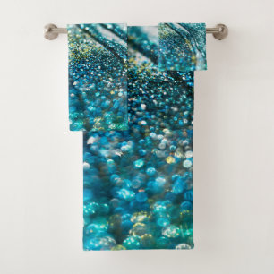 Tropische Zomer Oceanische Glitter Glam 2 Bad Handdoek