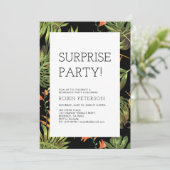 Tropische zomer | Pensioneringspartij voor moderne Kaart (Staand voorkant)