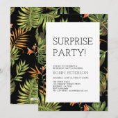 Tropische zomer | Pensioneringspartij voor moderne Kaart (Voorkant / Achterkant)