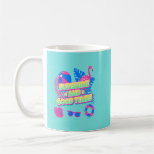 Tropische zomer plezier vibes koffiemok