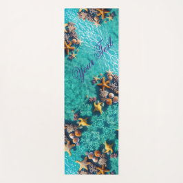tropische zomer Seashell Wellness Ocean Water Blue Yogamat