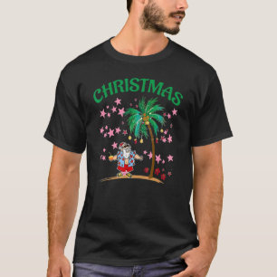 Tropische zomer sinterklaas Hawaïaanse zomer cockt T-shirt