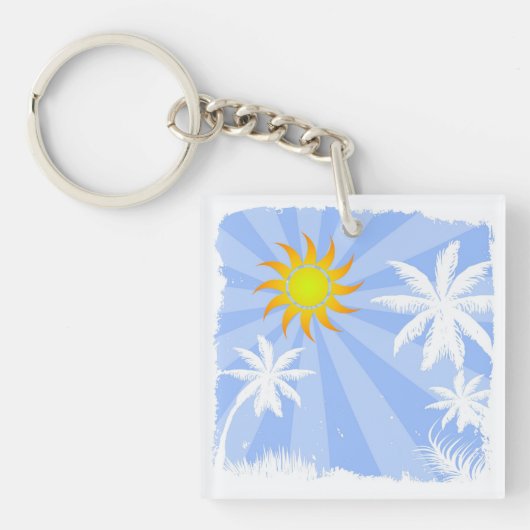 Tropische zomer sleutelhanger (voorkant)