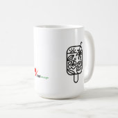 Tropische Zomer Slurpen Koffiemok | Minimalistisch (Voorkant rechts)