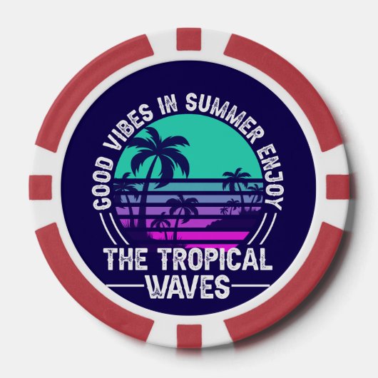 Tropische Zomer Stemmingen-82646 Poker Chips (Voorkant)