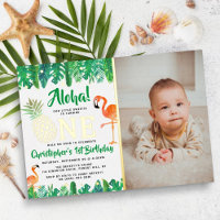 Tropische zomer strand luau jongens 1e verjaardag