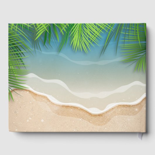 Tropische zomer strand partij gastenboek (Achterkant)