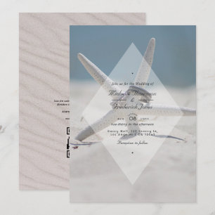 Tropische zomer strand QR-code RSVP bruiloft Kaart