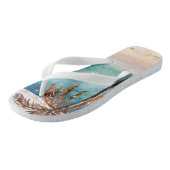 Tropische zomer strand scene Palmbomen teenslipper Teenslippers (Schuin)