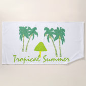 Tropische Zomer Strandlaken (Voorkant)