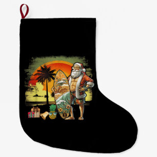 Tropische Zomer Surfende Kerstman 6 Pack Kerstmis Grote Kerstsok