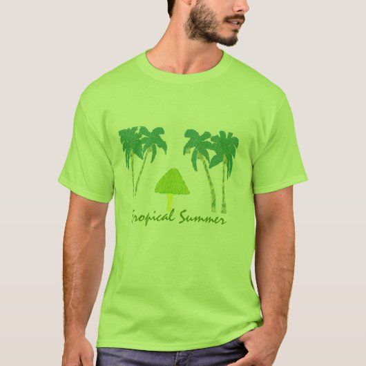 Tropische zomer t-shirt (Voorkant)