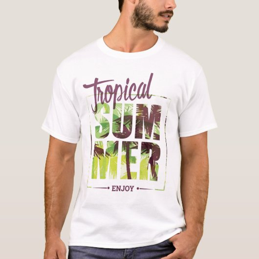 tropische zomer t-shirt (Voorkant)