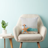 Tropische Zomer van Starfish Beach Kussen (Stoel)