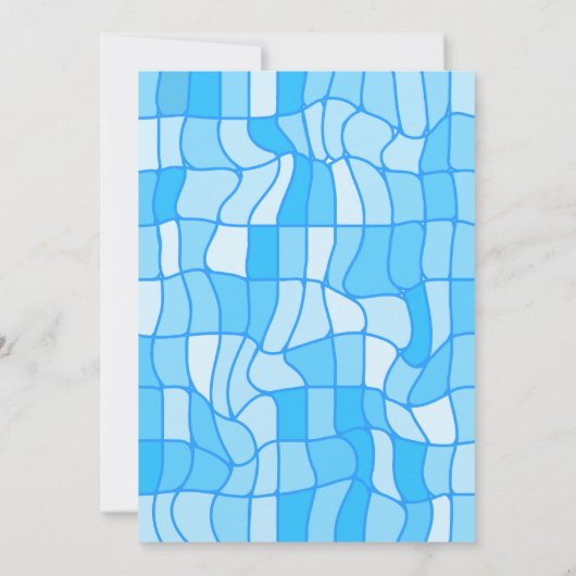 Tropische Zomer Verjaardag Viering Pool Party Kaart (Achterkant)