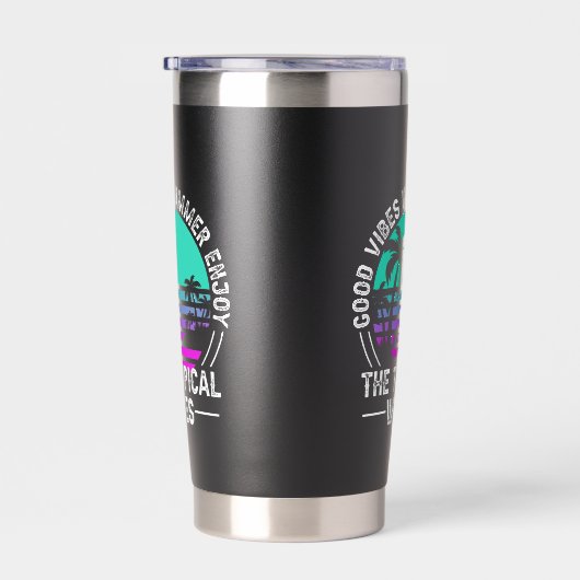 Tropische zomer vibes-82646 geïsoleerde drinkbeker (Rechts)