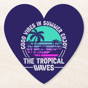 Tropische zomer vibes-82646 kartonnen onderzetters