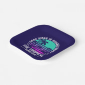 Tropische zomer vibes-82646 papieren bordje (Gebogen)