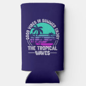 Tropische zomer vibes-82646 seltzer blikjeskoeler (Achterkant)