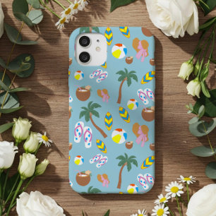Tropische Zomer Vibes Patroon Hoesje iPhone 16 Hoesje