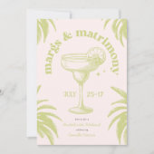 Tropische zomer vrijgezellenweekend kaart (Voorkant)