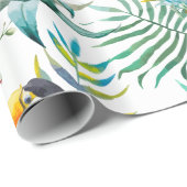 Tropische zomer waterverf van ananas Parrot Cadeaupapier (Rol Hoek)