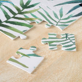 Tropische zomer waterverf van ananas Parrot Legpuzzel (Zijkant)