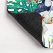 Tropische zomer waterverf van ananas Parrot Muismat (Hoek)